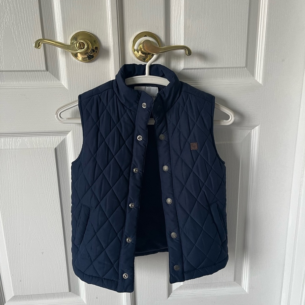 Kids Navy Quilted Vest Janie and Jack